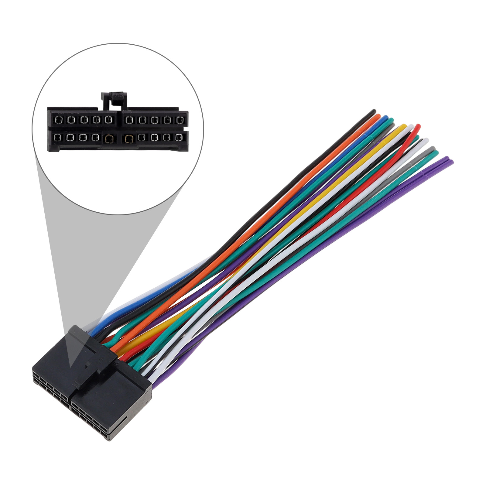 Car Audio Line Output Converter - 12V 20pin Car CD / DVD