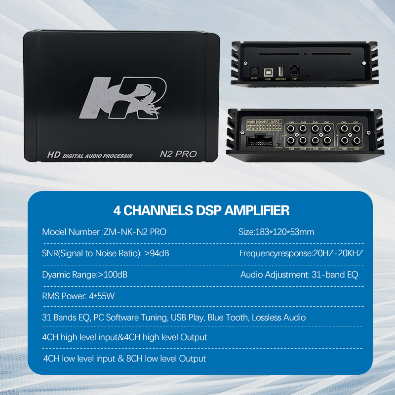 Car Dsp Processor 31 Band Eq - Aluminum 31-band EQ Hi-fi Car Amplifiers