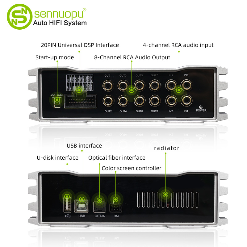 Sennuopu X10B Car Audio 4 Ch P - Car Dsp Amplifier 8 Channel 评论和价格