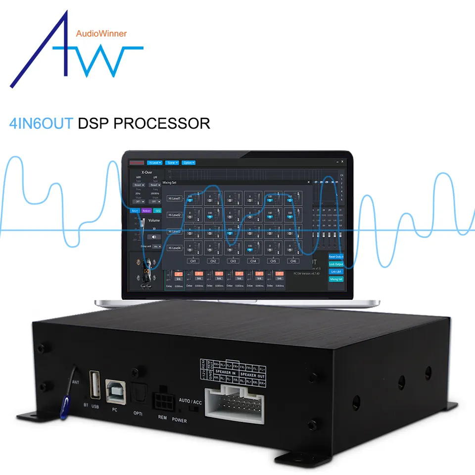 AudioWinner E46.4A  ODM/OEM Ne - Car Dsp Processor 31 Band Eq 评论和价格