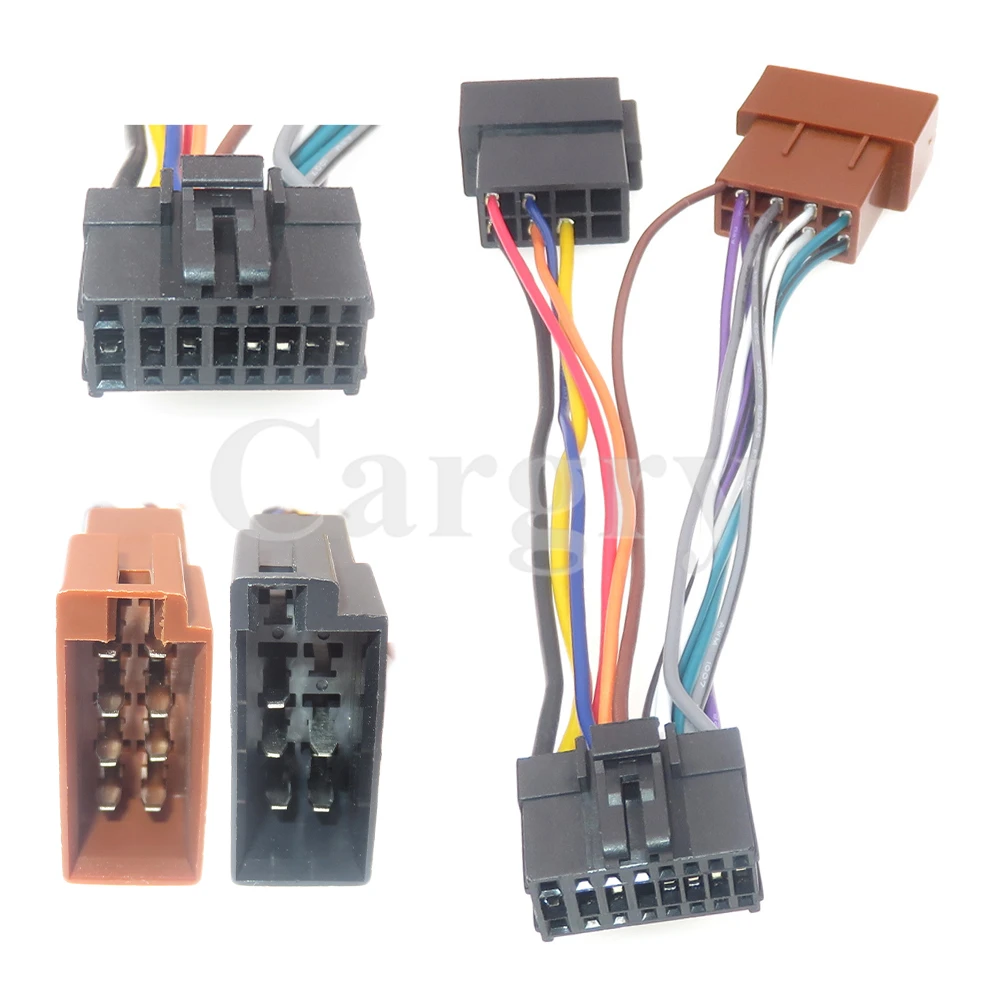 1 Set 16 Pin AC Assembly ISO C - Car Audio Line Output Converter 评论和价格
