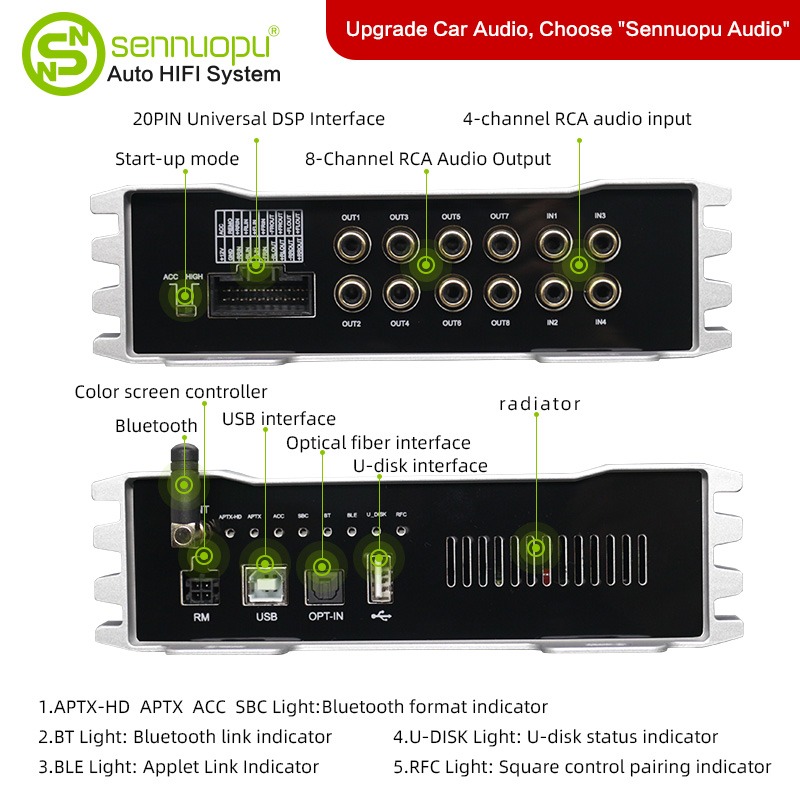 OEM Class ab 4 Channel Car Amp - Car Dsp Amplifier 8 Channel 评论和价格