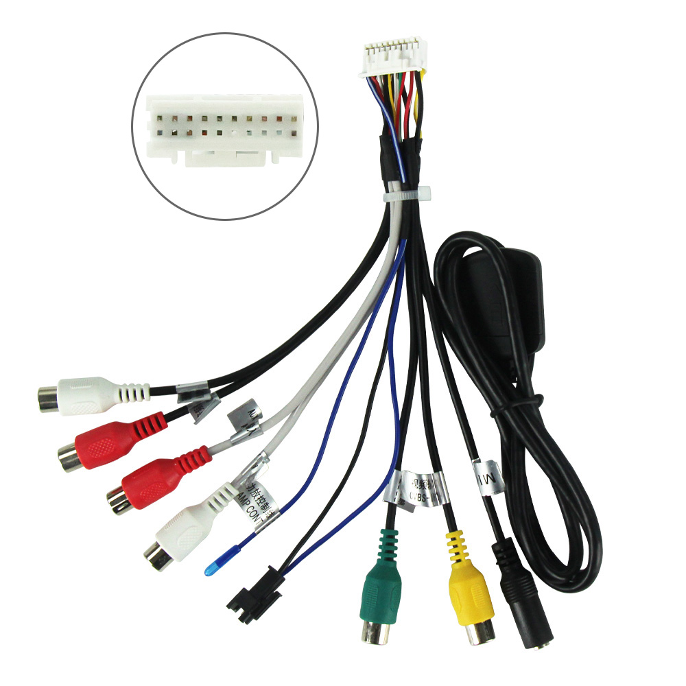 MEKEDE 20 Pin RCA Audio Video  - Car Audio Line Output Converter 评论和价格