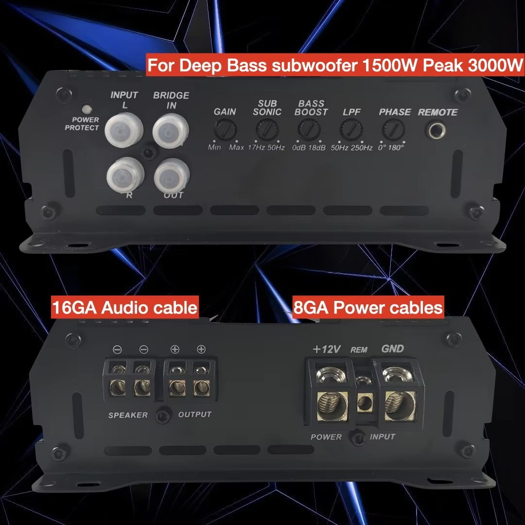 Car Speaker Amplifier  RMS 180 - Car Subwoofer Amplifier 3000W Rms 评论和价格