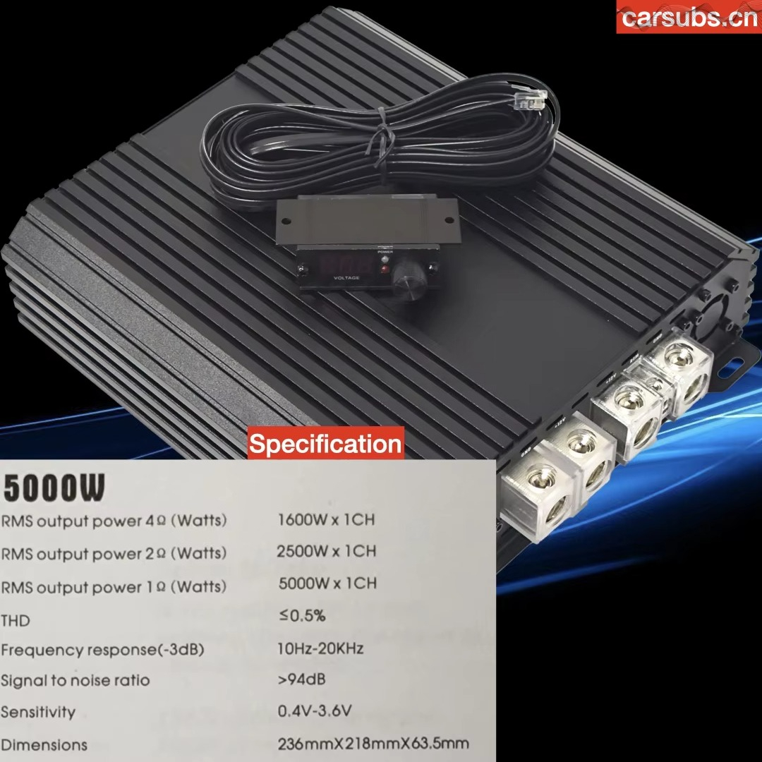 Brazilian 1 Ohm Car Subwoofer  - Monoblock Car Amplifier 5000W 评论和价格