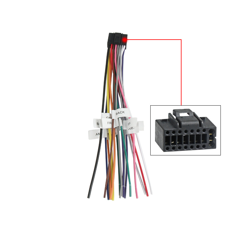 16 Pin Plug Cable ISO Standard - Car Audio Line Output Converter 评论和价格