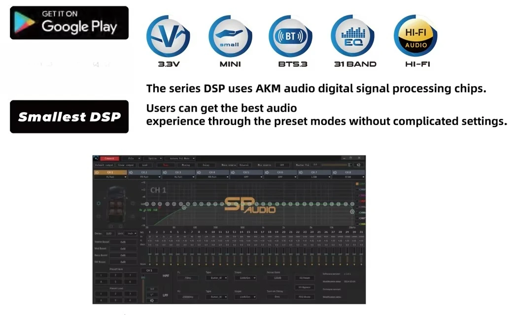 2025 New 31 Band EQ 20Hz-20KHz - Car Dsp Processor 31 Band Eq 评论和价格