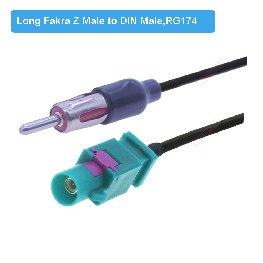 NEW DIN Female Jack to Fakra Z - Car Audio Line Output Converter 评论和价格