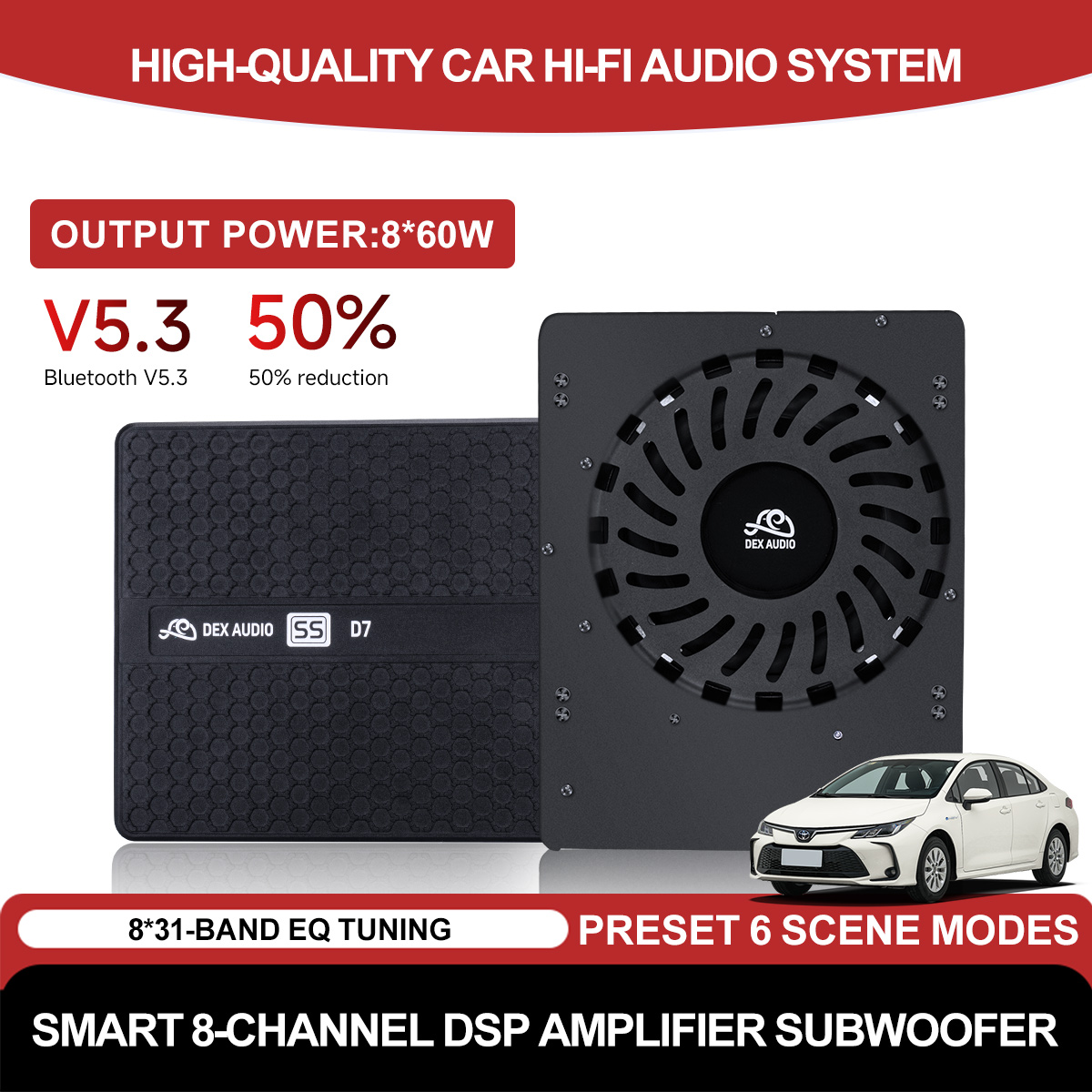 New Car HIFI Smart 8-Channel D - Car Dsp Amplifier 8 Channel 评论和价格
