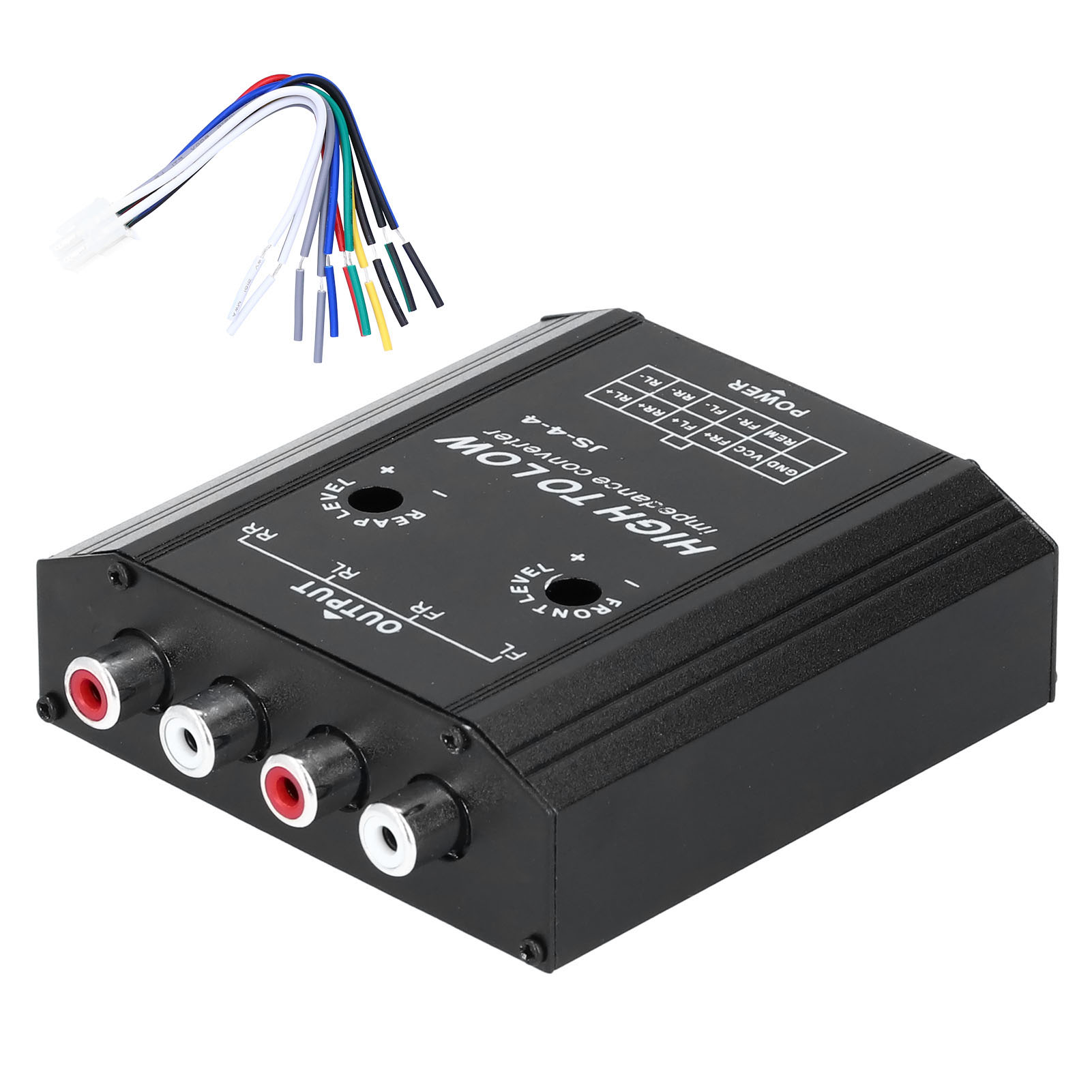 12V 4 Channel Audio Impedance  - Car Audio Line Output Converter 评论和价格
