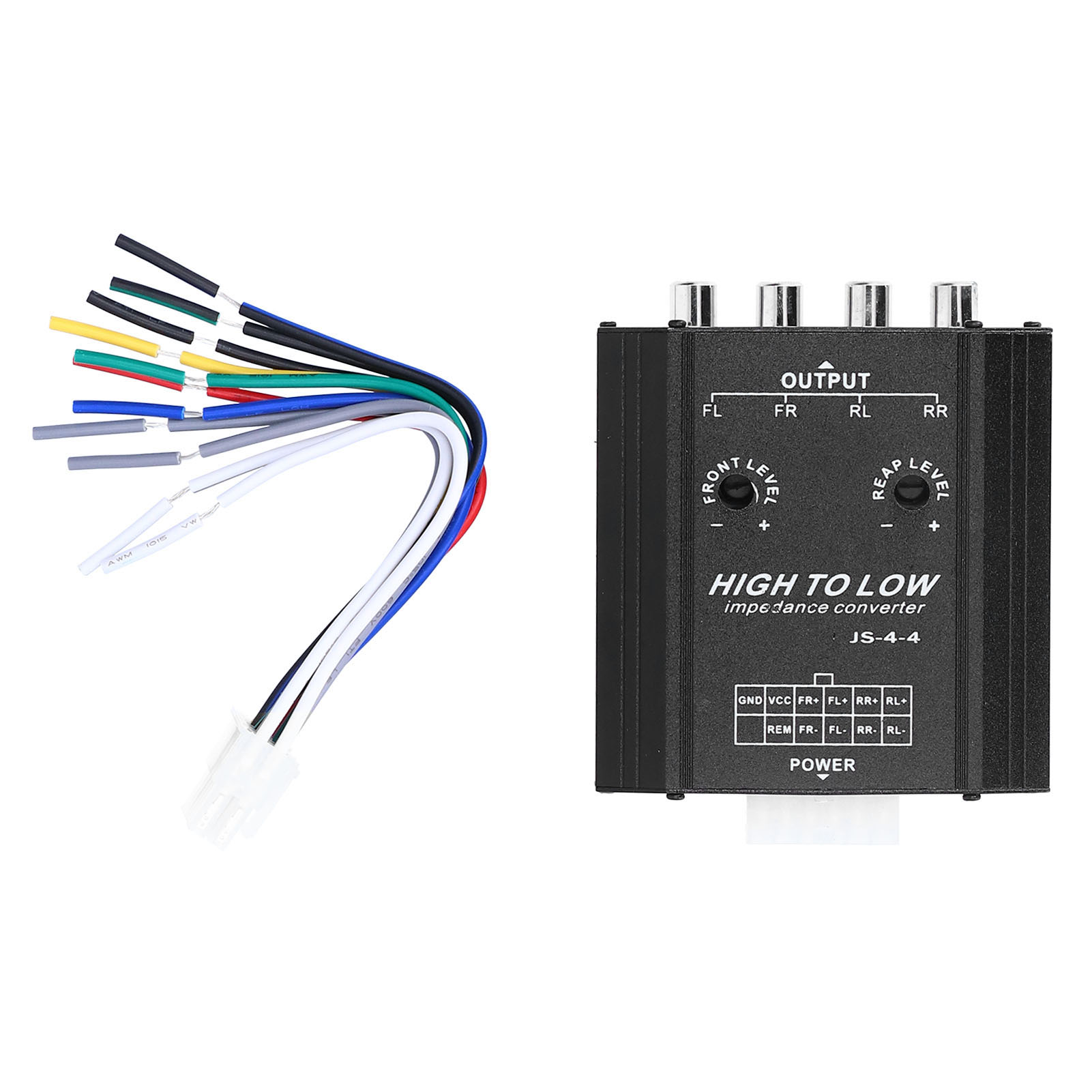 12V 4 Channel Audio Impedance  - Car Audio Line Output Converter 评论和价格