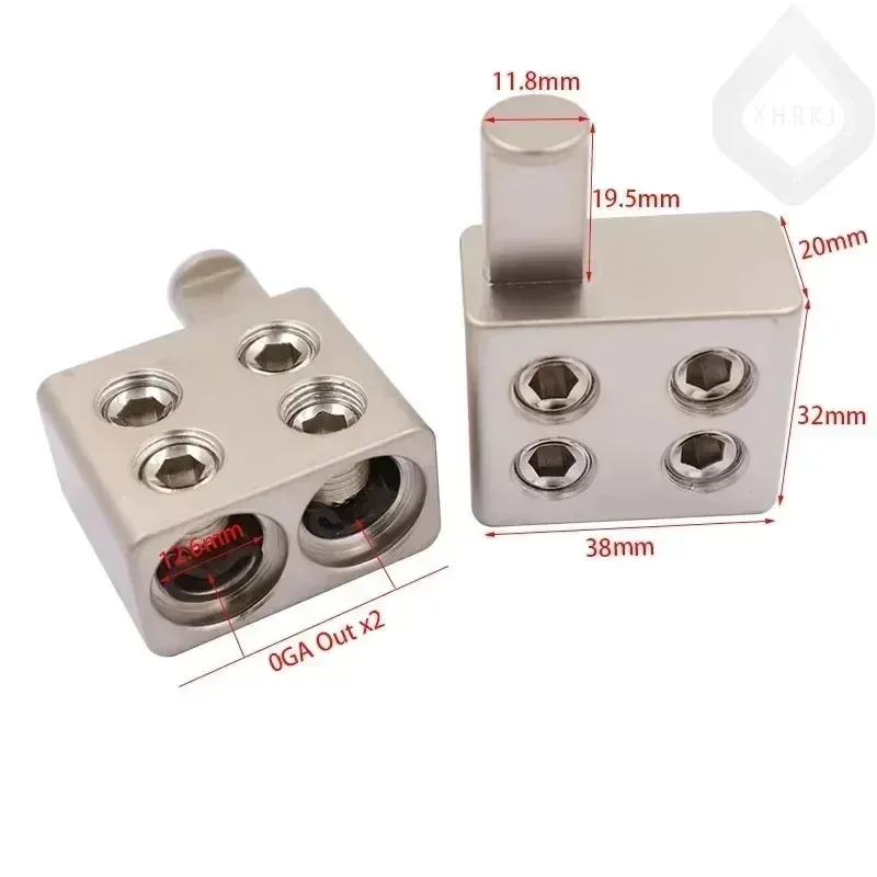 New Dual 1/0 Gauge Car Audio A - Car Amplifier Wiring Kit 0 Gauge 评论和价格