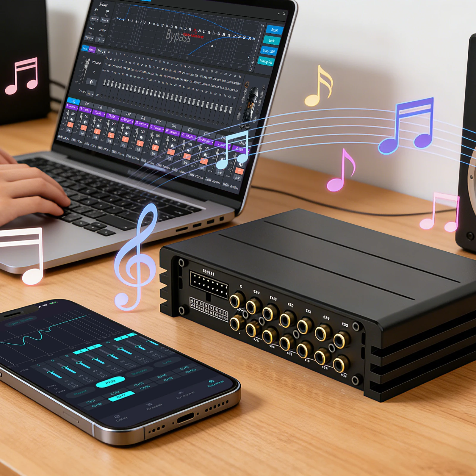 E812.8A 8-In 12-Out Profession - Car Dsp Amplifier 8 Channel 评论和价格